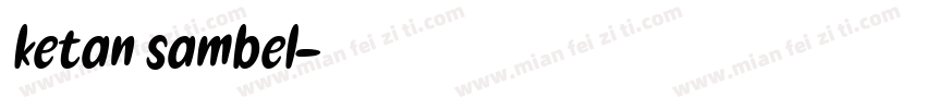 ketan sambel字体转换